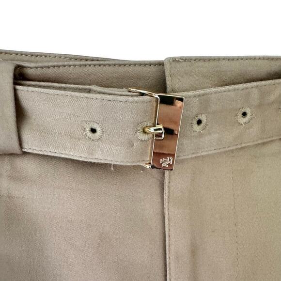 Lauren Ralph Lauren Womens Skirt Size 0 Beige Khaki Equestrian Classic Old Money - Picture 5 of 12